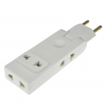 4 viename sieninio lizdo ilgintuvas Eu elektros lizdas 180 laipsnių ki&scaron;tuko adapteris Kelioninis adapteris ne&scaron;iojamas maitinimo keitiklis balta