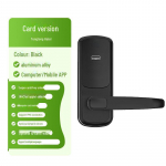 Europieti&scaron;ka ir amerikieti&scaron;ka i&scaron;mani spyna su pir&scaron;to atspaudu, slaptažodžiu ir Tuya WiFi - Montavimas be gręžimo Credit card version sidabras