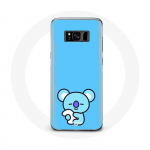 Coque Maniacase pour pour Samsung Galaxy S8 Bangtan BTS BT21 Koya RM Fond Bleu -