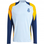 Adidas Real Madrid Tiro 24 Pro Treniruotės ilgomis rankovėmis Futbolo mar&scaron;kinėliai Vyri&scaron;ki Vir&scaron;utiniai drabužiai Ry&scaron;kiai mėlyni IT5137 3XL