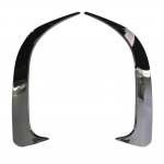 Įdėklai Oro ventiliacijos angos dangtelis Blizgus juodas galinis buferis lūpų aptakas Canards ventiliacijos angos ABS plastikas skirtas Benz CLA 45 AMG W117 250 200 2014-2018 m.