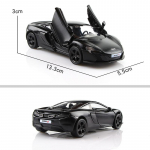 Matinio juodo metalo automobilių serijos BMW Mercedes Benz Maserati McLaren Jeep Toyota Ford Diecasts & Toy Vehicles 1:36 lydinio modeliai sutraukiami automobiliai
