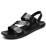 Mada Mada Vyri&scaron;ki sandalai Vasaros Nauji Patogūs Platforminiai Neslystantys Batai Paplūdimio &Scaron;lepetės Lauko Sandalės Vyrams Huaraches 38 ruda