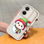 Mink&scaron;tas silikoninis kvadratinių kopėčių spausdinimo ra&scaron;tų telefono korpusas, pilnas dangtis, fotoaparatas, atsparus smūgiams, guminis dėklas, skirtas Vivo Vivo V40 Pro 5G ruda