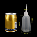 5 vnt 40/100 ml plastikinio skaidraus antgalio aplikatoriaus buteliuko suspaudžiamas buteliukas, tinkamas amatams Meno klijai Daugiafunkcis užpildomas tu&scaron;čias 100ML 5PCS