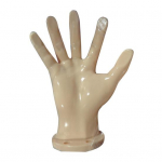 Sieninis futbolo kamuolio laikiklis Lengvai montuojamas Daugiafunkcinis rankos formos krep&scaron;inio futbolo tinklinio eksponavimo stovas balta