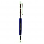 Pierres et Min&eacute;raux. Stylo min&eacute;raux Grenat du Mozambique. Couleur Bleu marine.