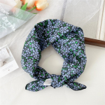 Medvilninis ir lininis mažas kvadratinis &scaron;alikas &Scaron;ilko &scaron;alikas Moteri&scaron;kas pavasario ir rudens naujo stiliaus meni&scaron;kas ir universalus madingas temperamento galvos apdangalas 58*58cm