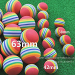 Vaivoryk&scaron;tės spalvų putų golfo kamuoliukai treniruotėms patalpoje ir žaidimams su augintiniais - Galimi 5 dydžiai Diameter 35mm