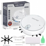 5 viename belaidis i&scaron;manusis robotas dulkių siurblys, daugiafunkcis itin tylus dulkių siurbimas, drėkinantis, skirtas naudoti namuose Buitinė technika balta