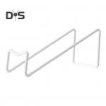 Stalvir&scaron;io vyno stovas Geležinis vyno butelių alaus laikiklis &Scaron;ampano lentyna Gėrimų eksponavimo stovas namų baro stalvir&scaron;io dekorui balta