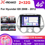 Android 13 Carplay Hyundai i20 2008 2009 2010 2011-2014 Automobilinis Radijas Stereo Multimedijos Vaizdo Grotuvas DSP GPS WIFI+4G 8 branduolių Jutiklinis ekranas 8 core 2GB+32GB