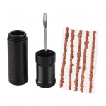 1 rinkinys dviračio bekamerinių padangų remonto rinkinys su 5 bacon strips įki&scaron;imo įrankiu, ne&scaron;iojami kalnų, plento dviračio padangų pradūrimo remonto įrankiai juoda