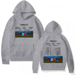 Turnstile Grupės Džemperiai Turnstile The Never Enough Tour 2025 Džemperis Unisex Hip Hop Rokas Gatvės Džemperiai Dvi Pusės Gatvės Drabužiai XXXL pilka spalva