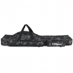 3 sluoksnių me&scaron;kerės krep&scaron;ys, ne&scaron;iojamas sulankstomas me&scaron;kerių laikymo krep&scaron;ys žvejybai, stovyklavimui, žygiams camouflage 150cm Black 120cm