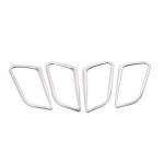 Hyundai Creta IX25 2016-2018 vidinės durų rankenos dubens dangtelio panelės rėmo apdaila nerūdijančio plieno interjero liejinys sidabras