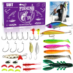 Adventinis kalendorius Žvejybos atgalinis skaičiavimas, Žvejybos reikmenų adventinis kalendorius žuvims suaugusiems vyrams paaugliams berniukams, Staigmena One Size