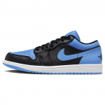 Air Jordan 1 Low University Blue Vyri&scaron;ki sportbačiai Juodi Balti 553558-041 44