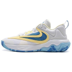Nike Giannis Immortality 3 EP Balti &Scaron;viesiai Foto Mėlyni Unisex Sportbačiai &Scaron;viesiai Lazeriniai Oranžiniai Mink&scaron;tai Geltoni DZ7534-101 40.5
