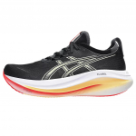 Asics Gel-Nimbus 27 Patogūs Universalūs Paprasti Madingi Žemi Bėgimo Bateliai Vyri&scaron;ki Bėgimo Bateliai Juodi 1011B958-005 40