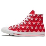 Converse Chuck Taylor All Star Drobė Pilnas Spausdinimas Žvaigždės Auk&scaron;tas Vir&scaron;us Riedlenčių Batai Unisex Sportbačiai Balti Raudoni 168807C 41.5