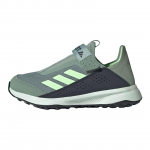 Adidas Voyager 21 Slip-On patogūs laisvalaikio, patvarūs, kvėpuojantys, žemapadžiai, lauko bateliai vaikams, žali, pilki, juodi IE7628 28