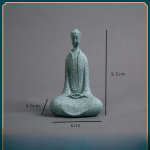 Miniatiūrinės budistų vienuolių figūrėlės Sodo Buda Zen statula Tibeto budos figūrėlės Sodo ornamentas Meditacija Akvariumo dekoracija