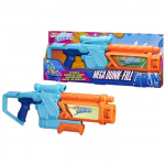 Nerf Pistolet &agrave; eau Mega Dunk-Fill, remplissage instantan&eacute; facile, R&eacute;servoir 1L, Nerf Super Soaker, d&egrave;s 6 ans įvairiaspalvis