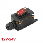 Įmontuojamas maitinimo laidas 110V-220V 12V-24V jūrinis svirtinis jungiklis įjungti/i&scaron;jungti vandeniui atsparus IP67 jungties dėžutė 20A didelės srovės jungtis lauko