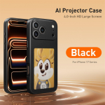 NFC funkcija AI telefono dėklai iPhone 17 Pro Max E-ink ekranui &bdquo;Pasidaryk pats&ldquo; prabangus E-ink ekranas Individualizuotas telefono dėklas iPhone17 Pro juoda