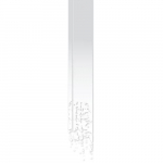 Sticker Carrosserie - FOLIA TEC - Design Blanc - 22x150 cm - R&eacute;sistant aux intemp&eacute;ries - Inclus raclette