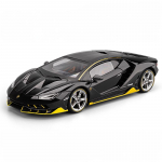 1/18 Lamborghini Centenario LP770-4 Superautomobilis Alloy Metal Diecast Lenktyninio Automobilio Modelis Garsas &Scaron;viesa Priekinių Ratų Vairavimas Vaikų Žaislas juoda