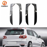 1 pora automobilio galinio lango &scaron;oninio spoilerio oro skirstytuvo lūpų apdailos lipdukas plastikas VW Tiguan MK1 2007 2008 2009 2010 2011 Glossy Black