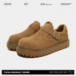 Birkenstocks nauji žiemos odiniai derby batai platforminiai paauk&scaron;tinantys batai lengvi kasdieniai medvilniniai batai 39 kupranugaris