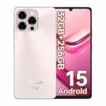 DOOGEE Note58PRO I&scaron;manusis telefonas Android 15, 32(8+24) GB+256GB/2TB TF Mobilusis telefonas, 6.75 HD+ 90Hz, 6250mAh, 16MP+8MP Mobilusis telefonas atrakintas, 4G dviejų SIM kortelių auksas