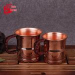 Rankų darbo japoni&scaron;ko stiliaus sustiprintas gryno vario alaus ir vandens puodelis Large Cup 70