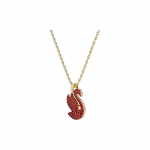 Swarovski gulbės mados tendencija raudonos gulbės karoliai moteri&scaron;ki karoliai 5647871 Box+Shopping Bag