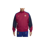 Nike FC Barcelona Strike Logotipas Retro Sportinis Stovintis Apykaklės Spalvų Bloko Laisvalaikio Striukė Vyri&scaron;ka Striukė Kilni-Raudona FJ5427-620 XL
