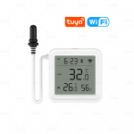 Tuya WiFi Zigbee temperatūros ir drėgmės matuoklis su i&scaron;oriniu zondo jutikliu, skaitmeniniu LCD ekranu, termometras akvariumui, &scaron;aldikliui WiFi Version