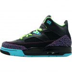 Jordan Son Of Mars Dilimui Atsparūs Vidutinio Auk&scaron;čio Vaikų Krep&scaron;inio Batai Juodi Paaugliams 580604-028 36.5