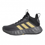Adidas OwnTheGame 2.0 K Neslystantys Atsparūs dilimui Vidutinio auk&scaron;čio Vaikų krep&scaron;inio bateliai Pilki Juodi Vaikams GZ3381 30