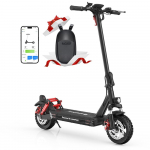 isinwheel GT1 800W Elektrinis paspirtukas suaugusiems, 45 km nuvažiuojamas atstumas, 10 bekelės padangos, 48V sulankstomas paspirtukas su programėle juoda