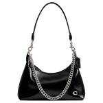 Coach Juliet 25 I&scaron;skirtinio stiliaus ir kasdienis odinis rankinukas per petį Vidutinio dydžio Moteri&scaron;ki krep&scaron;iai Juodas CAD75-LHBLK Gift Set (Gift Box Set+Adhesive Fabric) black