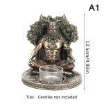 Senovės Roma Cernunnas Sėdinti Statula Skulptūra Keltų Dievas Žvakidė Mitologija Deivė Darbalaukio Namų Dekoras Amatai Figūrėlė