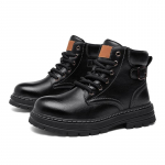 Vyri&scaron;ki platforminiai ankle boots Ruduo Žiema Briti&scaron;ki Chelsea odiniai batai Lauko neslystantys &Scaron;ilti Laisvalaikio Darbiniai batai Botas Hombre 39 juoda