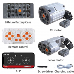 Power Functions Technic Dalys Variklio Rinkinys Servo S/M/LXL Varikliai Ličio Baterijos Dėžutė 2.4G Nuotolinio Valdymo Imtuvas Legoeds
