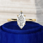 1CT 2CT 3CT Markizės formos vieno akmens Moissanito sužadėtuvių žiedas moterims Vario 6 dantukų vestuvinis žiedas su sertifikatu 10&1CT Moissanite GRA white