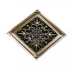 Du&scaron;o nutekėjimo anga 15*15cm Super Didesnis Grindų nutekėjimas Vonios kambarys Statybinė medžiaga Kvadratinis vandens nutekėjimas Vonios kambario aksesuarai (Golden,Brass) auksinė