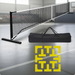 Pickleball rinkinys su aik&scaron;telės žymekliais Lengvai surenkamas Pickleball aik&scaron;telės žymeklių rinkinys Sporto reikmenys Sulankstomas Su ne&scaron;iojimo krep&scaron;iu black