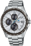 Casio Oceanus OCW-T2600J-7AJF Classic Line Vyri&scaron;kas Radijo bangomis valdomas Saulės energija maitinamas Laikrodis Titano Safyro Stiklas Baltas Pagamintas Japonijoje Originalus